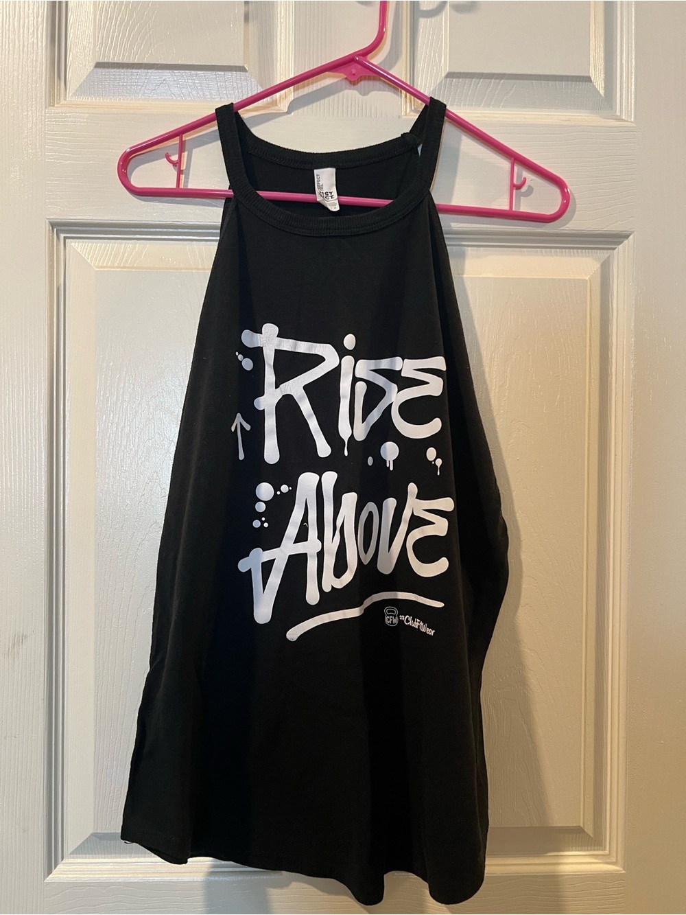 Black Graphic Tank Top - "Rise Above"